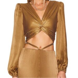 ASTR Bronze Crop Top